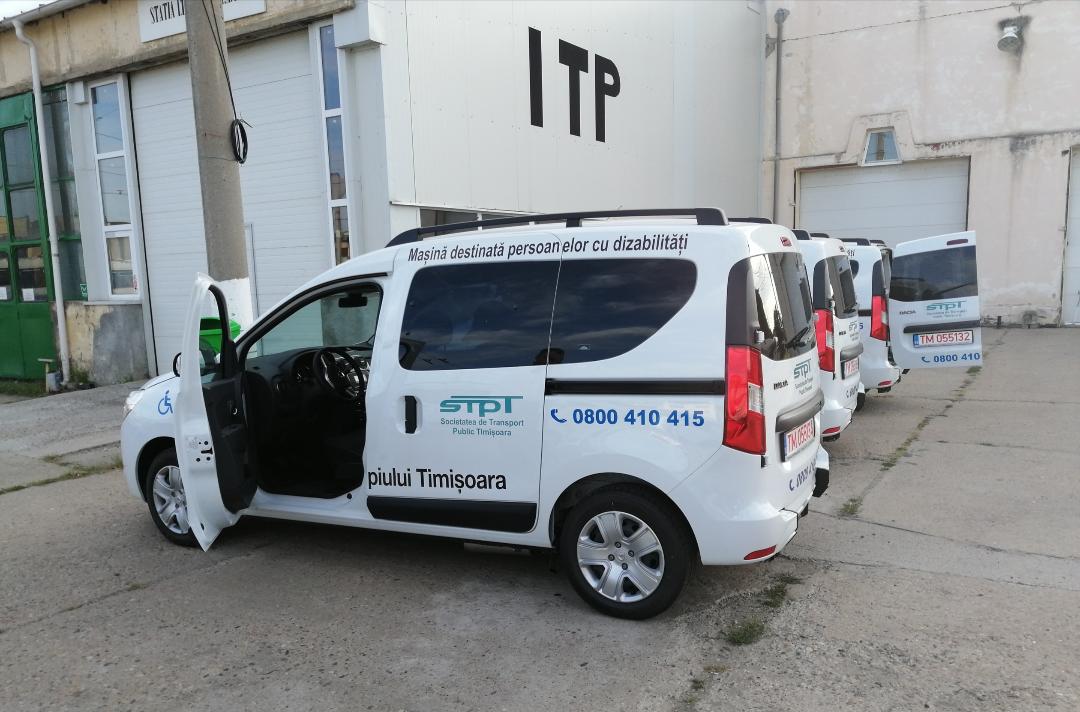 A fost lansat serviciul Taxi STPT, pentru persoanele cu dizabilități locomotorii din Timișoara