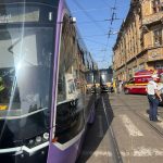 Accident între două tramvaie în Piața Traian din Timișoara. Trei persoane au avut nevoie de îngrijiri medicale 1-accident_tramvaie_Traian