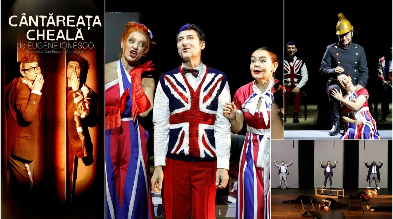 Colaj spectacol Cântăreața cheală Teatrul Național Timișoara la FNT 2026
