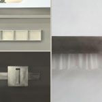 Colaj cu lucrări din prima expoziție personală a lui Bogdan Ciocodeică, The Real Me Is the Voice Inside My Head, la Kunsthalle Bega din Timișoara.