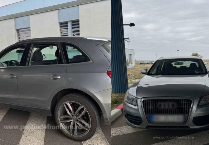 Autoturism dat în urmărire în Italia, descoperit la Punctul de Trecere a Frontierei Stamora-Moravița